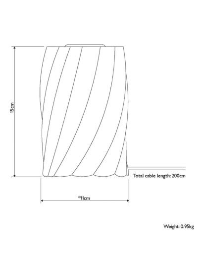 Twist Bulbholder Table Lamp,Lichen Green