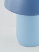 Mushroom Rechargeable Dimmable Table Lamp,Haze Blue/Lake Blue