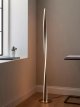 Twist LED Floor Lamp, Brushed Aluminium