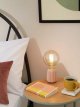 Ceramic Bulbholder Table Lamp,Pale Pink