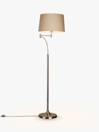 Swing Arm Floor Lamp, Nickel