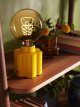 Ceramic Bulbholder Table Lamp,Mustard